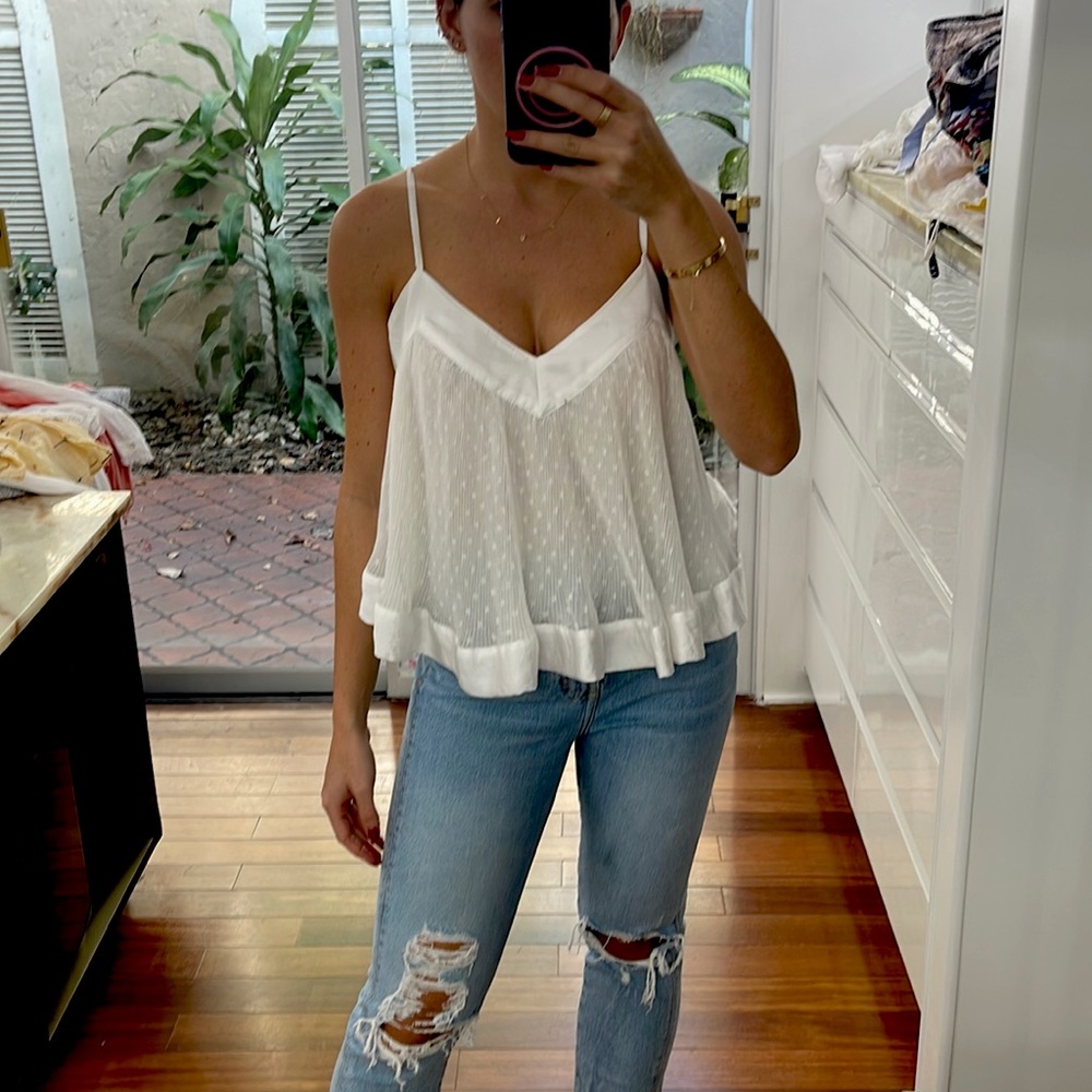 Zara polka dot top